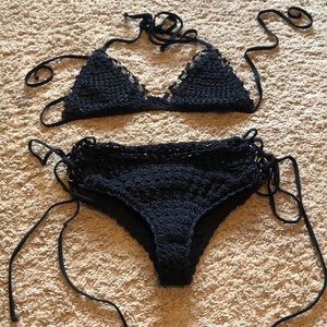 Beach bunny crochet bikini rare